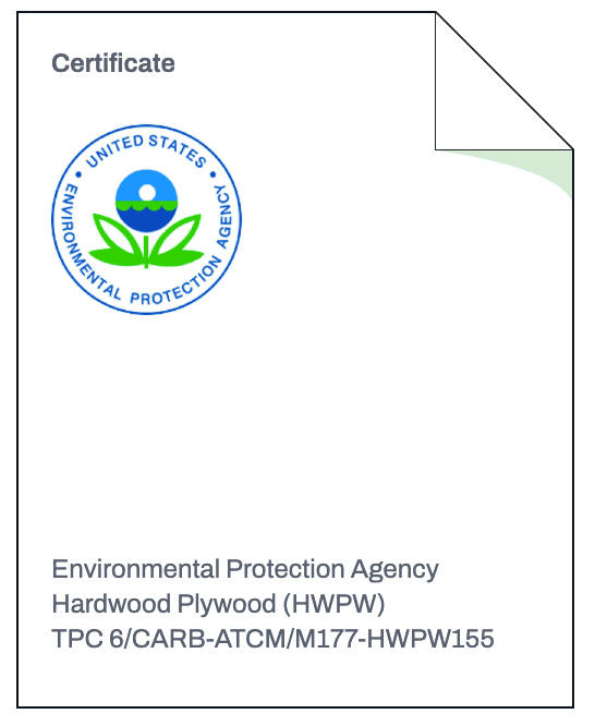 EPA CARB Certificate